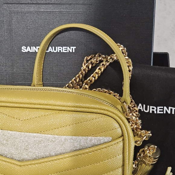 Saint Laurent Lou Mini YSL Grain de Poudre Camera Crossbody Bag - Picture 5 of 15